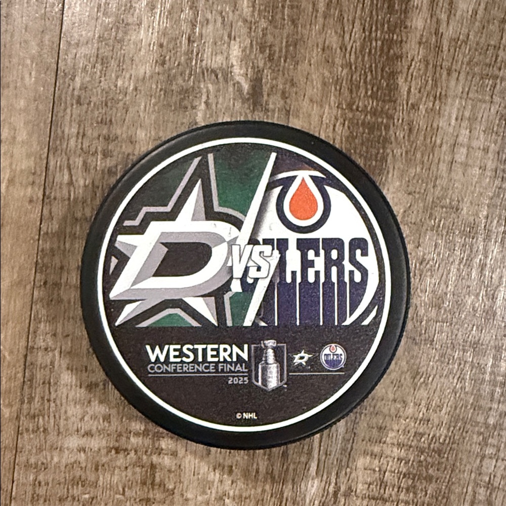 NWT NHL Western Conference Final Dallas Stars vs Edmonton Oilers 2025 Puck